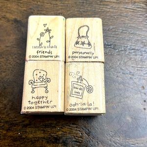 Set of 4 Stampin’ Up Stamps